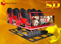 Δημοφιλής ηλεκτρικός 5D Drive προσομοιωτής 2-100 κινηματογραφικών αιθουσών 5D καθίσματα