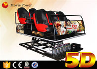 Κινηματογράφος μηχανών παιχνιδιών προσομοιωτών κινηματογράφων καθισμάτων κινήσεων κινηματογράφων εξοπλισμού θεματικών πάρκων 5d 6Dof 5D 5D