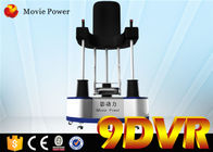 3-Dof ηλεκτρικός κύλινδρος κινηματογράφων πλατφορμών 9d Vr που στέκεται επάνω το γύρο προσομοιωτών ακτοφυλάκων