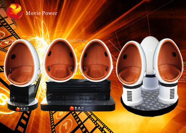 Διαλογικά 3 καθίσματα συνεχές ρεύμα 220V 4.5KW προσομοιωτών κινηματογράφων αυγών 9D VR 360 βαθμού