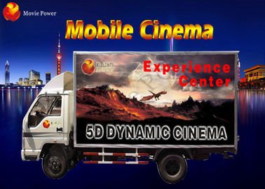 Απλό δυναμικό φυσαλίδων φωτισμού φορτηγό κινηματογράφων αέρα κινητό 5D 2.25KW 220V