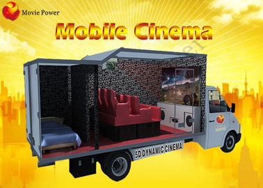 Δυναμικό Kino 5d κάθισμα κινήσεων εδρών προβολέων ολογραμμάτων κινηματογραφικών αιθουσών 7d κινηματογράφων φορτηγών κινητό