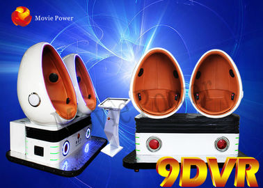 Αστείος εξοπλισμός 2 λούνα παρκ παιχνιδιών διπλός κινηματογράφος αυγών καθισμάτων εικονικής πραγματικότητας προσομοιωτών καθισμάτων 9D VR