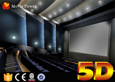 7.1 ακουστικό σύστημα καναλιών και κινηματογραφική αίθουσα 4-δ οθόνης καμπυλών με 3 DOF ηλεκτρικές έδρες