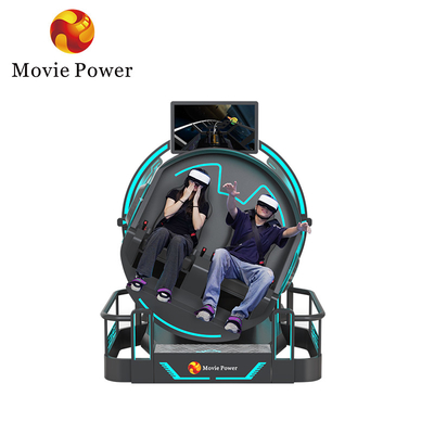 VR 360 2 θέσεις 9d τροχόσπιτο VR μηχανές 360 περιστροφή VR κινηματογράφο 360 μοίρες ιπτάμενες καρέκλες προσομοιωτής
