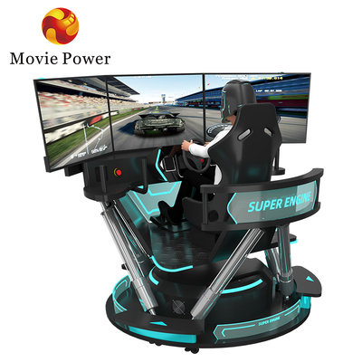 6 dof Hydraulic Racing Simulator VR Games Virtual Reality 3 Screen F1 Racing Simulator Οδηγός για την εκδήλωση του αγώνα