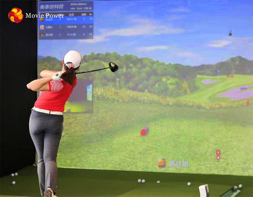 Επαγγελματική εικονική εσωτερική προβολή ROHS προσομοιωτών γκολφ