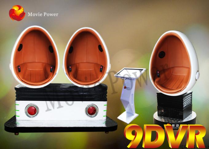 Ηλεκτρικός κινηματογράφος 3 πλατφορμών 9D VR Dof τριπλός προσομοιωτής καθισμάτων κινήσεων 9D 0