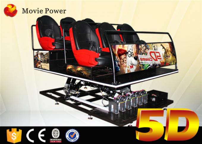 σύστημα 6 Dof μίνι 5d θέατρο 6 κινηματογράφων 6/9/12 καθίσματα 5d πλατφορμών Dof ηλεκτρικός 5d κινηματογράφος 0