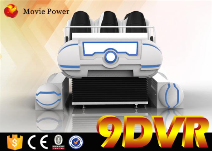 Οικογένεια 6 ηλεκτρικό σύστημα κινηματογράφων κινηματογράφων καθισμάτων 9D VR με τα ειδικό εφέ αέρα 0