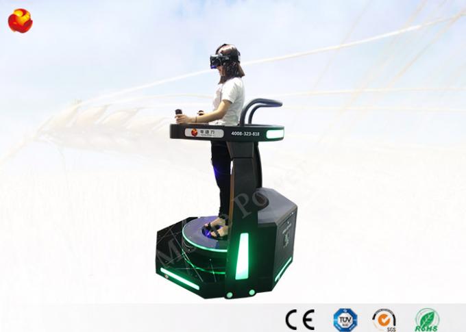 Εικονική πραγματικότητα ελέγχου χειριστών που στέκεται επάνω την ελεύθερη μάχη 9D VR με το διαλογικό παιχνίδι 0