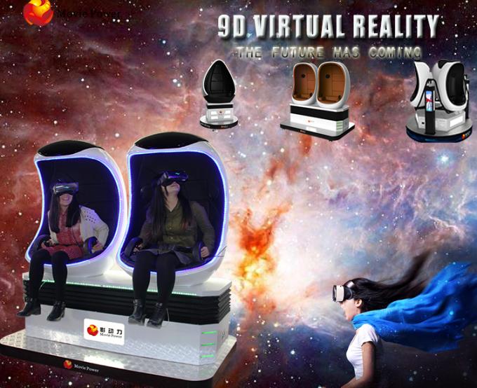 VR εσωτερικός κινηματογράφος εικονικής πραγματικότητας λούνα παρκ 9D προσομοιωτών αυγών 9D κινηματογράφων κινήσεων 0
