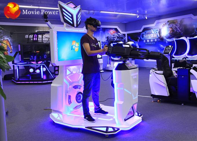 Μόνιμος προσομοιωτής μηχανών VR παιχνιδιών πυροβόλων όπλων πυροβολισμού πλατφορμών VR Gatling Arcade VR διαστημικός 0