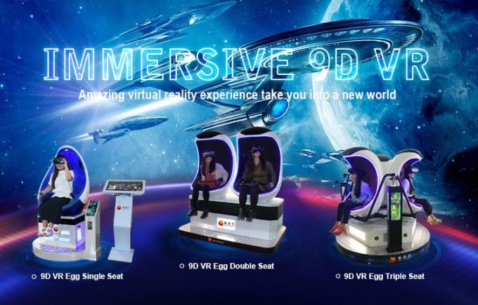 Χρησιμοποιημένη 9D VR προσομοίωσης μηχανή 2 παιχνιδιών Arcade κινηματογράφων κινηματογράφων 9D γύρου νόμισμα καθίσματα 0