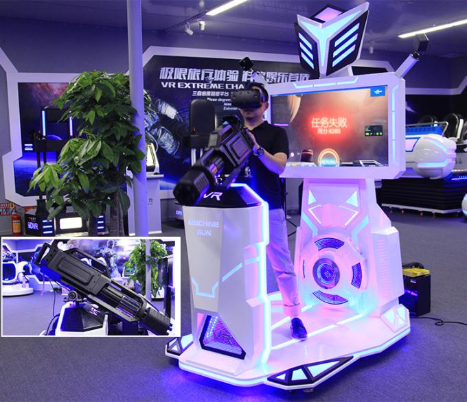 διαστημική μηχανή παιχνιδιών μάχης πυροβολισμού λούνα παρκ HTC Vive περιπατητών Gatling στάσεων 9d VR 0