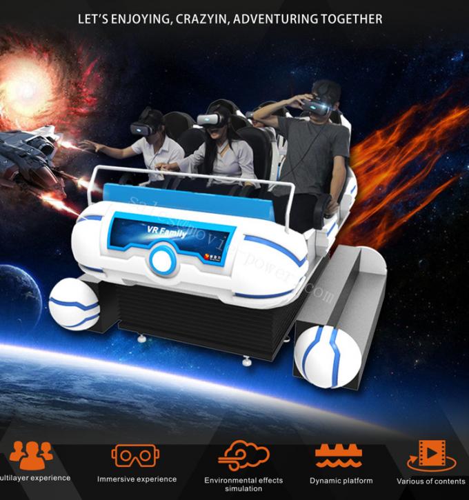 Διαστημικό σκάφος 6 καθίσματα 6 dof κινηματογράφος δεξαμενών VR/μηχανή παιχνιδιών πυροβολισμού 1