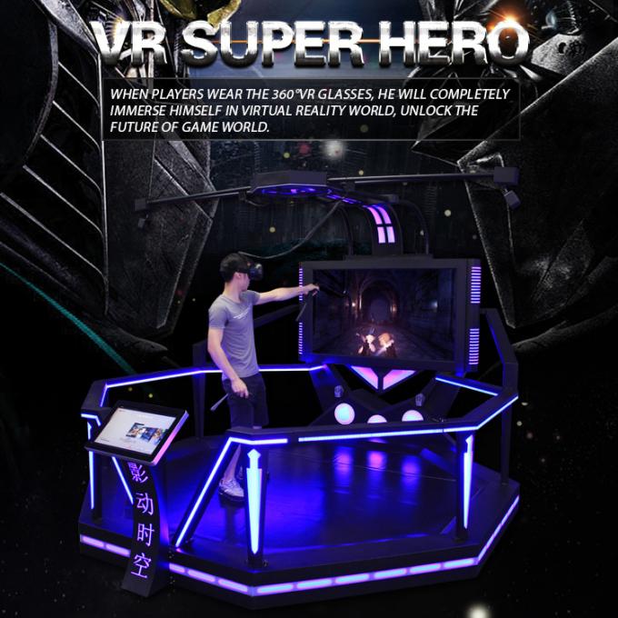 διαστημική κίνηση μάχης HTC VIVE περιπατητών 9D VR που στέκεται το μεγάλο διαλογικό παιχνίδι πλατφορμών 1