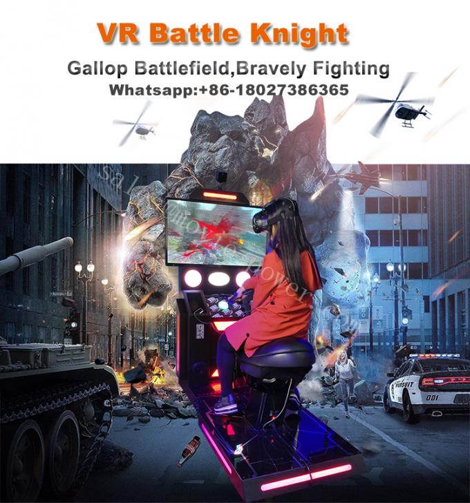 VR δυναμικά παιδιά μηχανών άσκησης προσομοιωτών ιππασίας που πυροβολούν τον εξοπλισμό τυχερού παιχνιδιού 9d VR 0