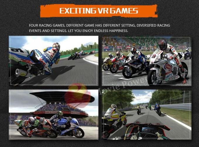 9d προσομοιωτής αγώνα εικονικής πραγματικότητας CE προσομοιωτών μοτοσικλετών παιχνιδιών VR φυλών 1