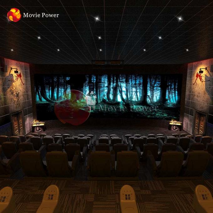Μοναδικό θέατρο κινηματογράφων καθισμάτων κινήσεων προσομοιωτών κινηματογράφων θέματος φρίκης 4d 0