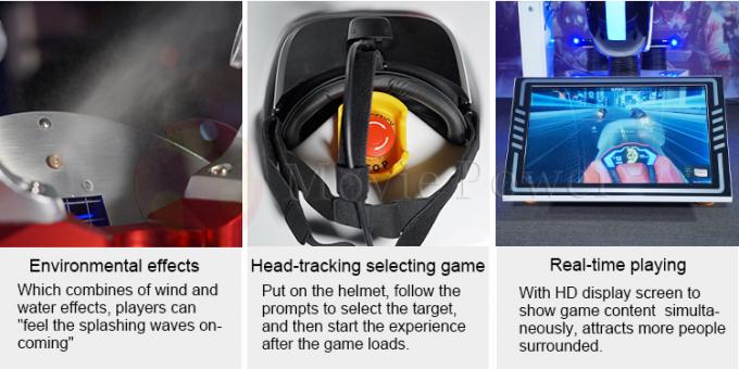 Μηχανή παιχνιδιών προσομοιωτών ραλιών λούνα παρκ 9D VR 0
