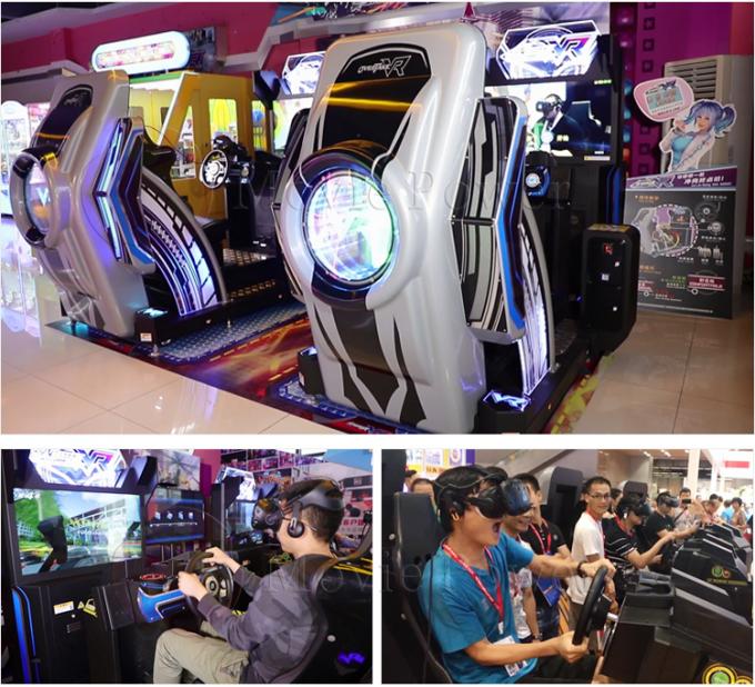 προσομοιωτής αγωνιστικών αυτοκινήτων μηχανών VR Arcade παιχνιδιών γύρων διασκέδασης 5d 9d 0