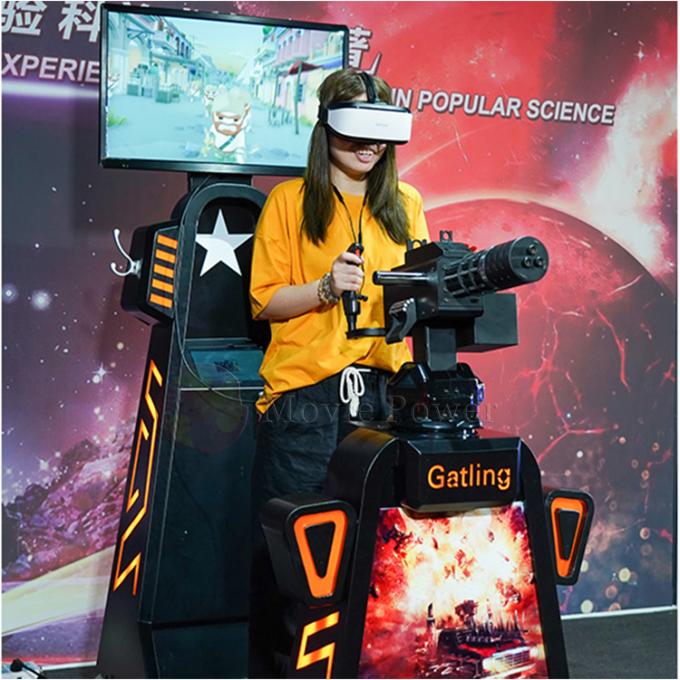 Htc Vive που στέκεται επάνω 9D VR που στέκεται το παιχνίδι πυροβολισμού πυροβόλων όπλων Gatling Vr 1