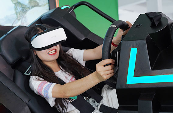 Εσωτερικό VR Immersive ρόλερ κόστερ 360 προβολής μηχανή παιχνιδιών διασκέδασης προσομοιωτών 0