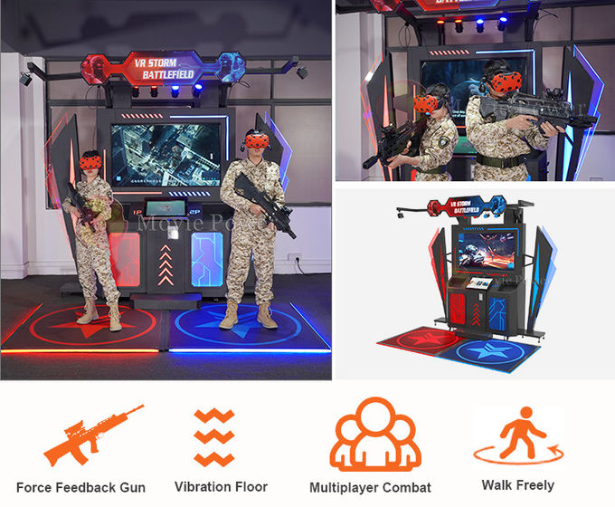 9D εικονικής πραγματικότητας μόνιμος πλατφορμών Multiplayer Vr άπειρος προσομοιωτής μάχης περπατήματος διαστημικός 1