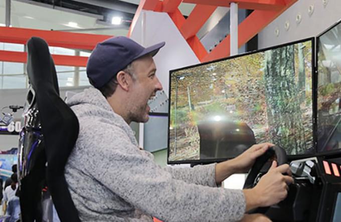Μηχανή τυχερού παιχνιδιού εικονικής πραγματικότητας πιλοτηρίων προσομοιωτών αγώνα αυτοκινήτων VR διασκέδασης 1