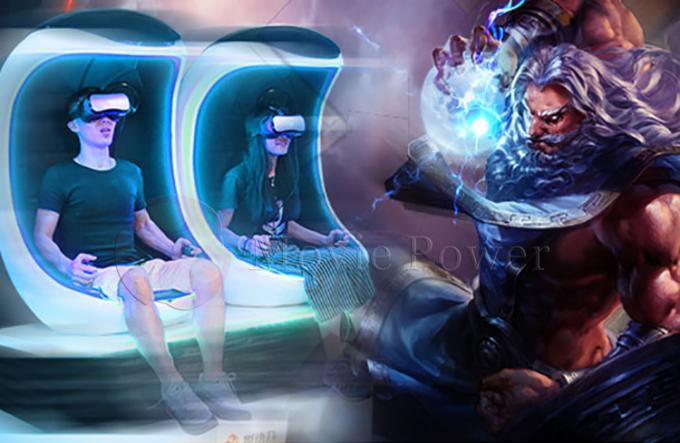 Κινηματογράφος 2 εικονικής πραγματικότητας ηλεκτρικό σύστημα προσομοιωτών αυγών καθισμάτων VR 0