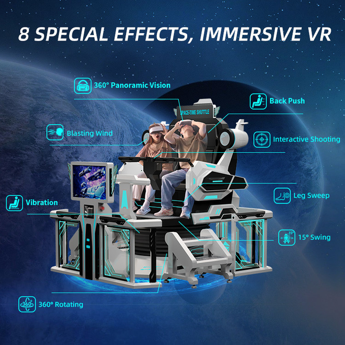 360 Vr Chair 9d Vr Cinema Vr Simulator Machine Virtual Reality Roller Coaster Παιχνίδια εσωτερικού χώρου Διασκέδαση 4