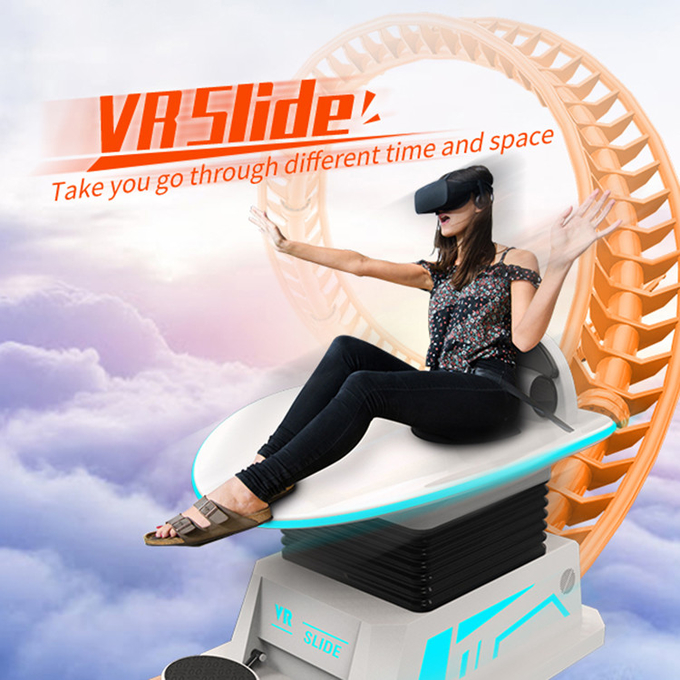 Παιχνίδι διαφάνειας Virtual Reality Skateboard Simulator 4d 8d 9d Arcade Machine 0