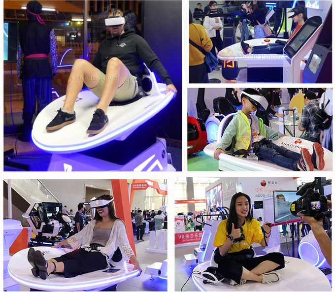 Παιχνίδι διαφάνειας Virtual Reality Skateboard Simulator 4d 8d 9d Arcade Machine 2