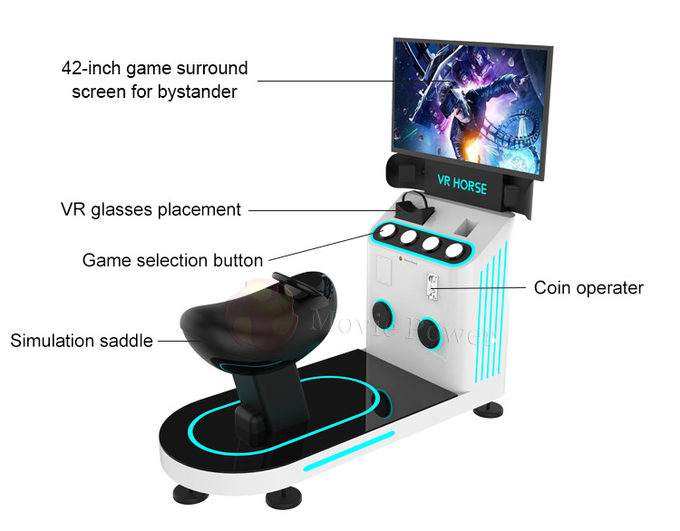 Ιππασία 4D 8D 9D Εικονικό Συγκροτητή Πραγματικότητας VR Arcade Game Machine 2