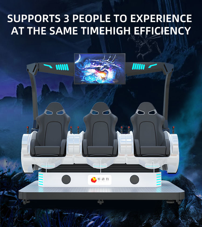 Εξοπλισμός διασκέδασης 9d Vr Cinema Virtual Reality Roller Coaster 9d Vr Chair For Park 4