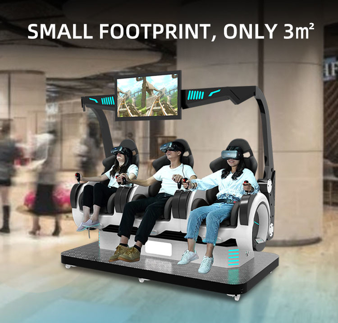 Εξοπλισμός διασκέδασης 9d Vr Cinema Virtual Reality Roller Coaster 9d Vr Chair For Park 5