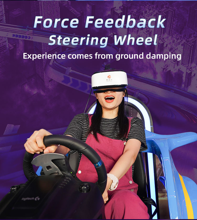 9D παιδικό παιχνίδι αγώνων αυτοκινήτων VR προσομοιωτής οδήγησης για πάρκο ψυχαγωγιών 3