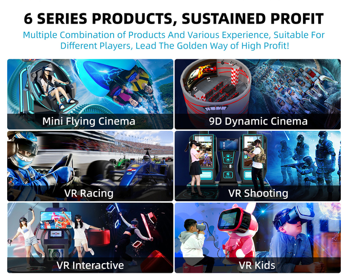 Διαστημική μηχανή παιχνιδιών αγώνα ταχύτητας προσομοιωτών 9D VR αγώνα προωθητών VR νομισμάτων 1