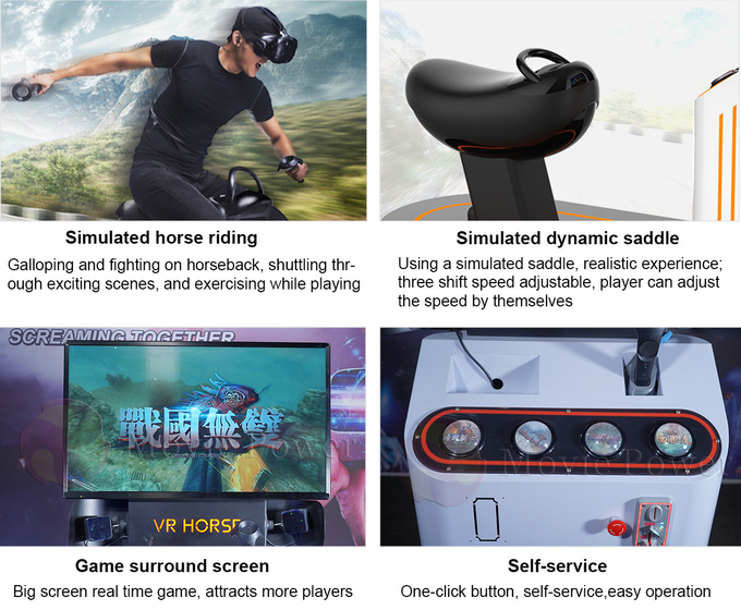 Ιππασία 4D 8D 9D Εικονικό Συγκροτητή Πραγματικότητας VR Arcade Game Machine 3