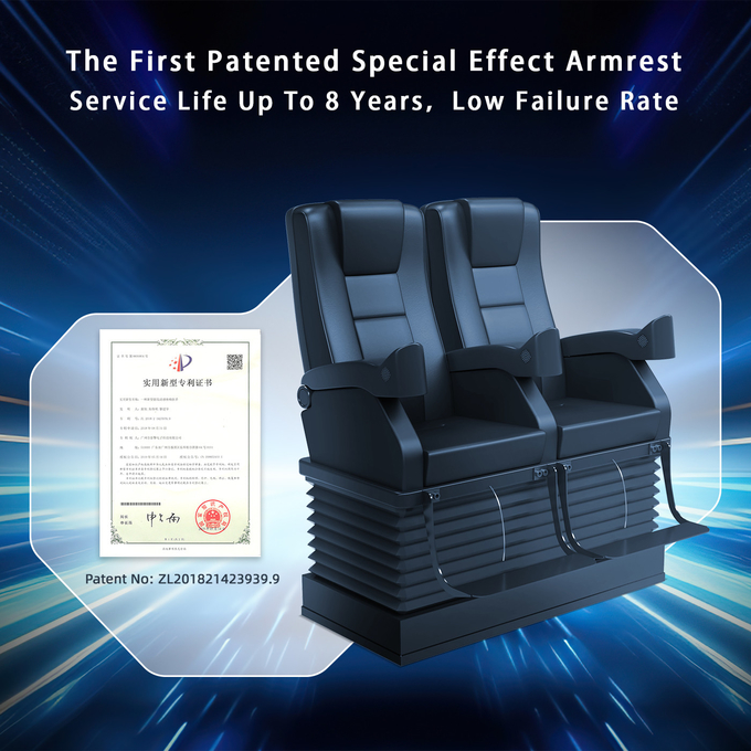Προσαρμοσμένη 7d 4d 5d motion cinema simulator καρέκλα με 6 Dof ηλεκτρική πλατφόρμα 3