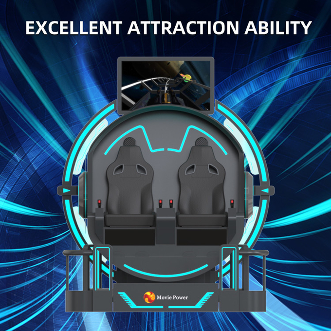 Έξυπνος έλεγχος VR 360 Flying Cinema 2 θέσεις 9D VR Roller Coaster Simulator 6