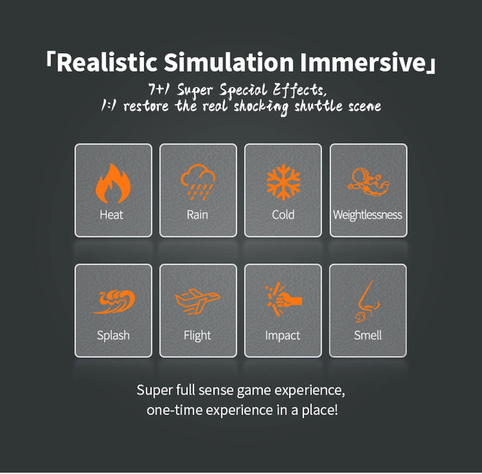 Πλήρης Snese Εικονικό παιχνίδι προσομοιωτή πτήσης Μηχανή Vr Ελκυστικότητα 9d VR προσομοιωτή κινηματογράφου 4