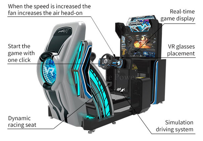 VR Racing για εσωτερικό παιδικό χώρο Racing Driving Simulator Virtual Reality Game 9D VR εξοπλισμός παιχνιδιών 7