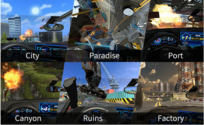VR Racing για εσωτερικό παιδικό χώρο Racing Driving Simulator Virtual Reality Game 9D VR εξοπλισμός παιχνιδιών 3