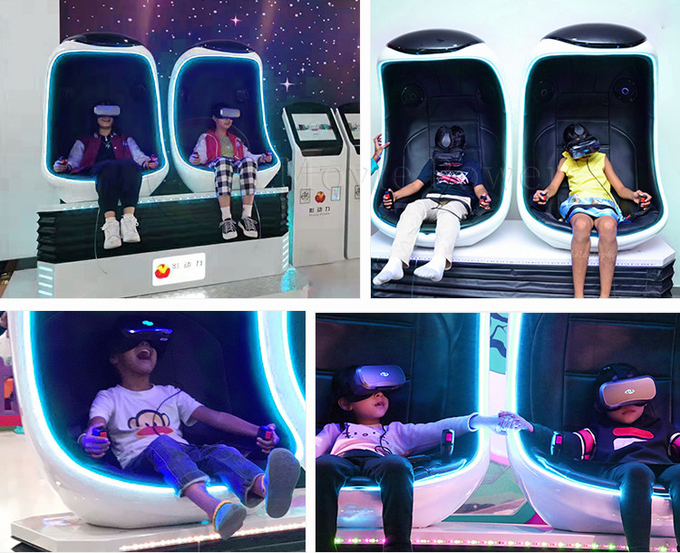 Πάρκο διασκέδασης Vr 9D Κινηματοποιητής Διαδραστικό Παιχνίδι 9D VR Εικονική Πραγματικότητα Αυγό Vr Καρέκλα Κινηματογράφου 1