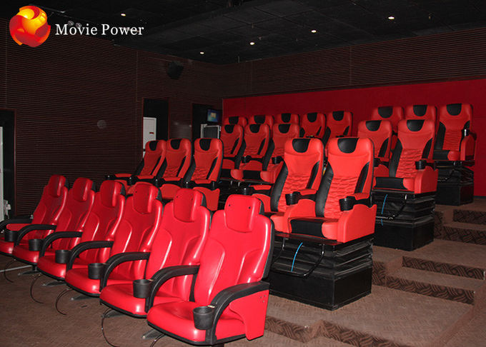 Κινηματογραφική αίθουσα θέματος 5D εξοπλισμού εδρών VR κινήσεων συστημάτων κινηματογράφων προσομοιωτών 5D ψυχαγωγίας 9D VR 1