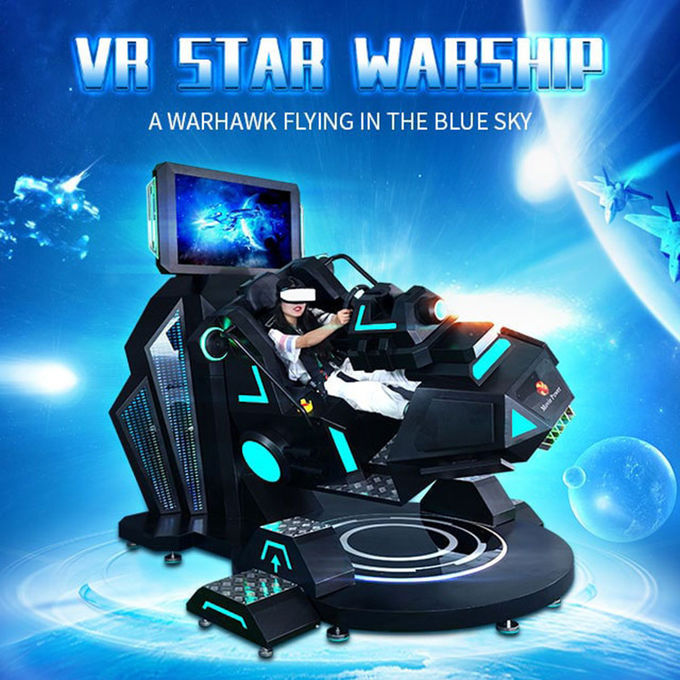 VR Flight Simulator 9d Vr Παιχνιδάκι 360 μοίρες περιστρεφόμενη πλατφόρμα για πώληση 0