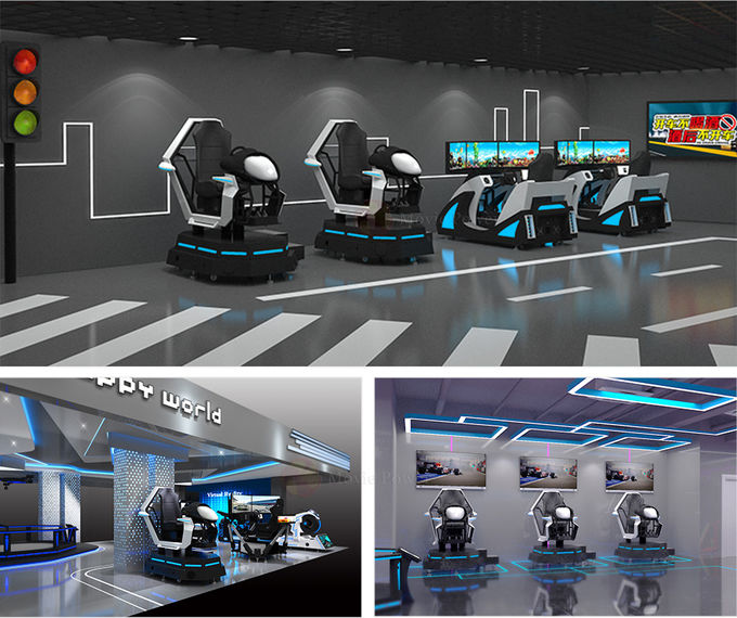 360 περιστρεφόμενος προσομοιωτής VR αγωνιστικό αυτοκίνητο διασκέδαση οδήγηση προσομοιωτής Arcade αυτοκίνητο οδήγηση παιχνίδι μηχανή 2