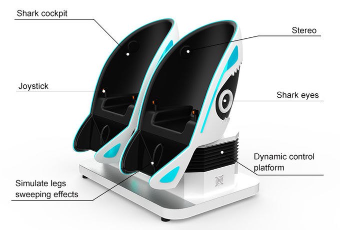 Εμπορικό Κέντρο 9D Egg Chair Roller Coaster Simulator Εικονική Πραγματικότητα Μηχανή Παιχνιδιών Δυναμικά καθίσματα 5